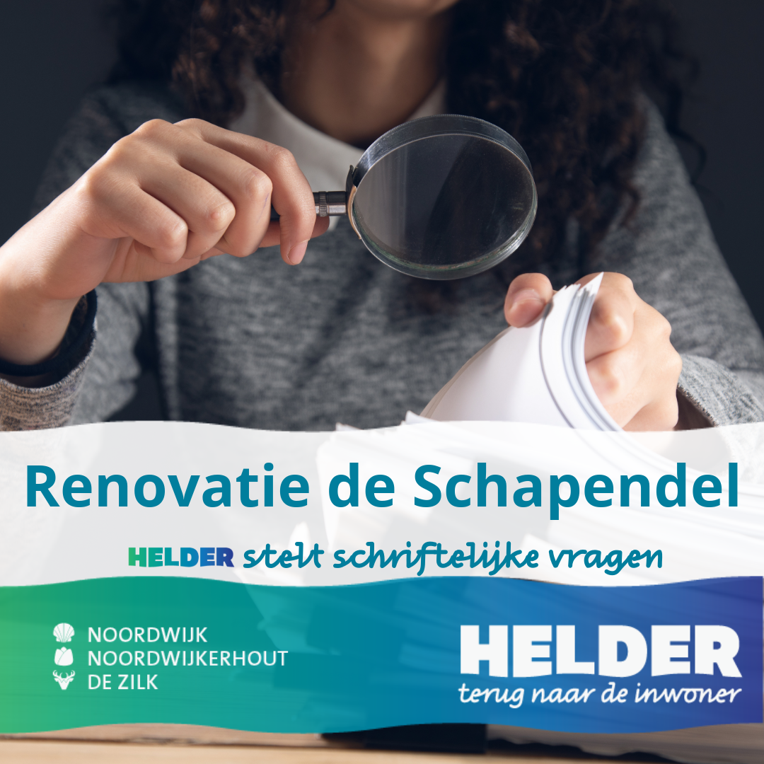 Schriftelijke vragen renovatie de Schapendel