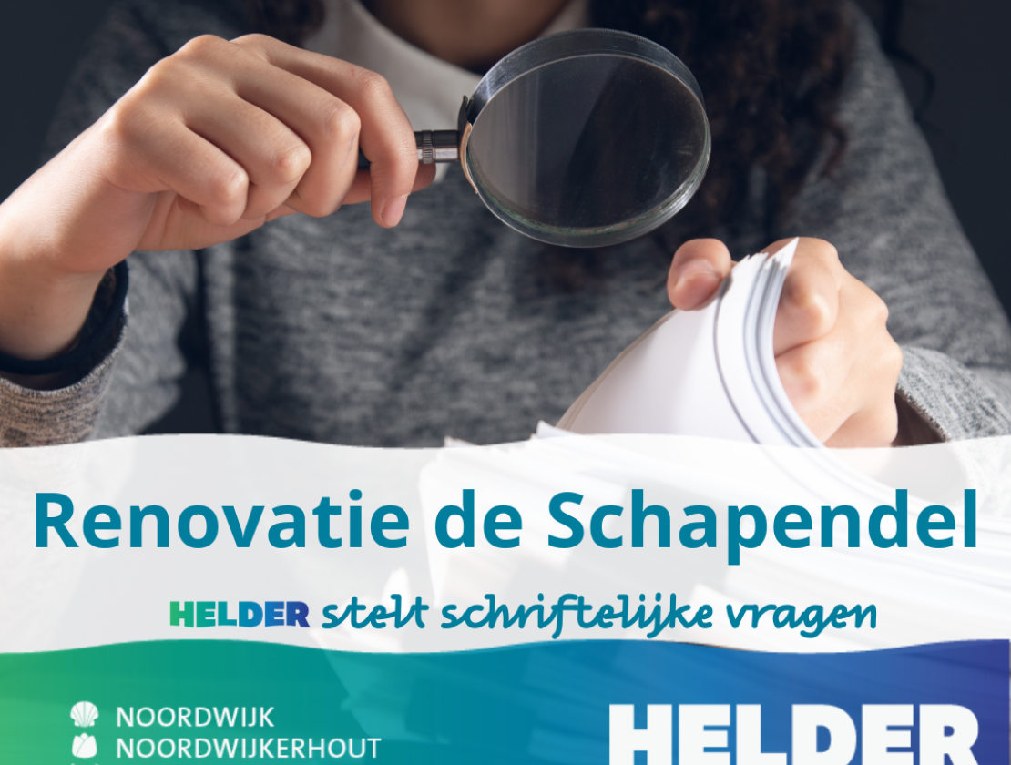 Schriftelijke vragen renovatie de Schapendel