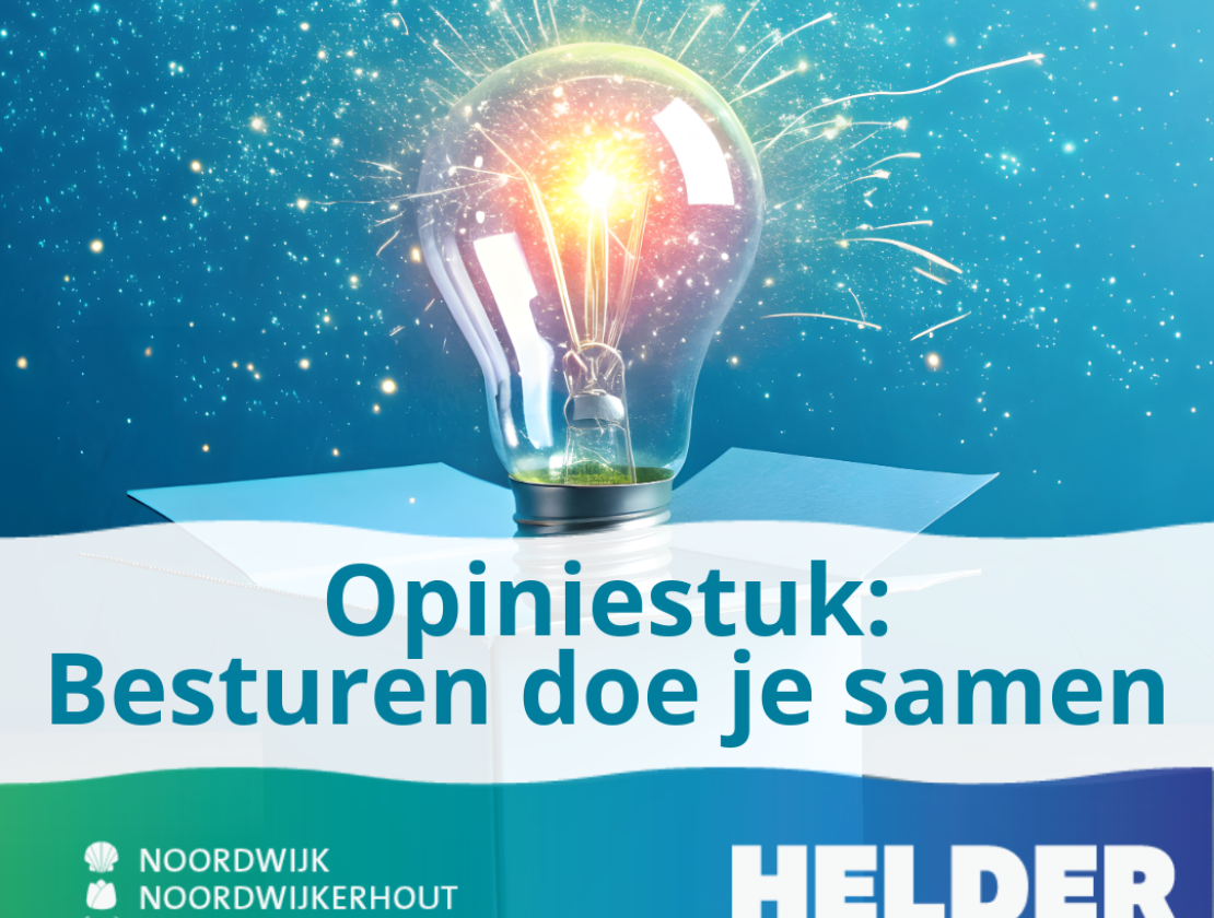 Opiniestuk: Besturen doe je samen