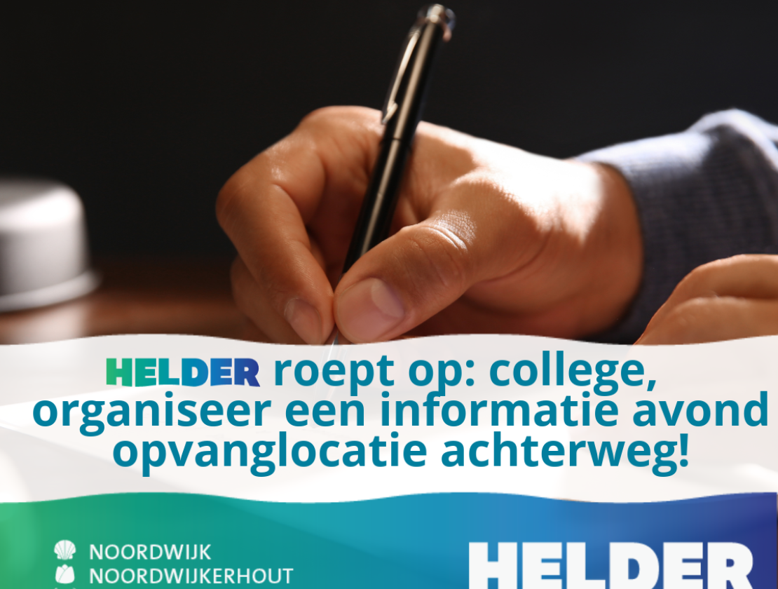 Oproep bijeenkomst en open gesprekken m.b.t. COA-locatie achterweg
